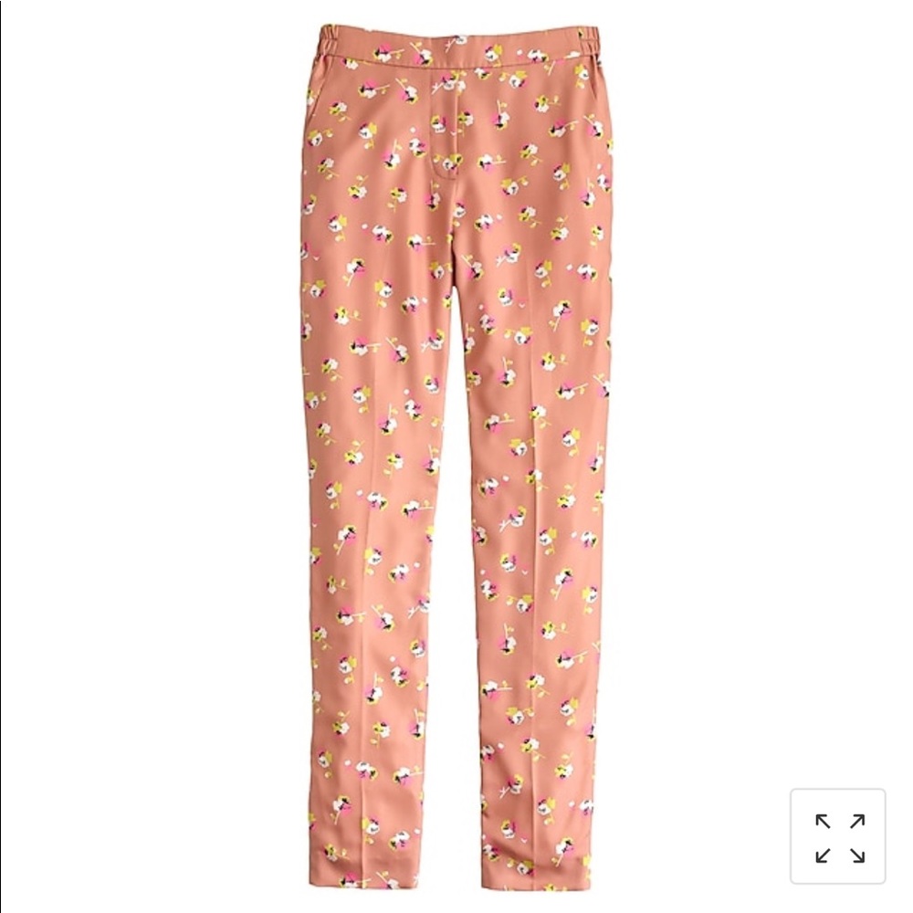 J Crew Falling Pansies Pants